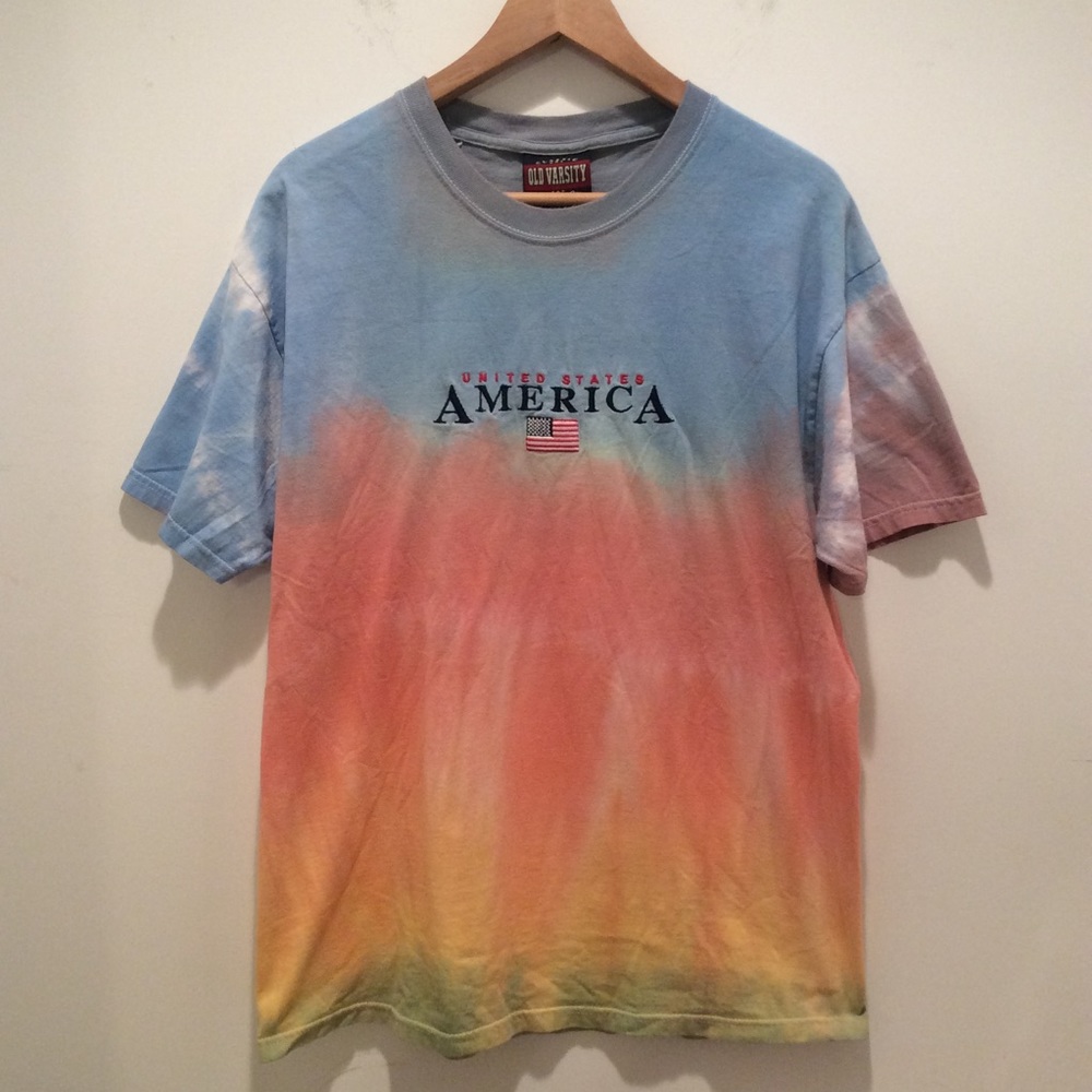 USA Ombré Tye-Dye Tee
